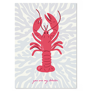 Kaartje 'You are my lobster'