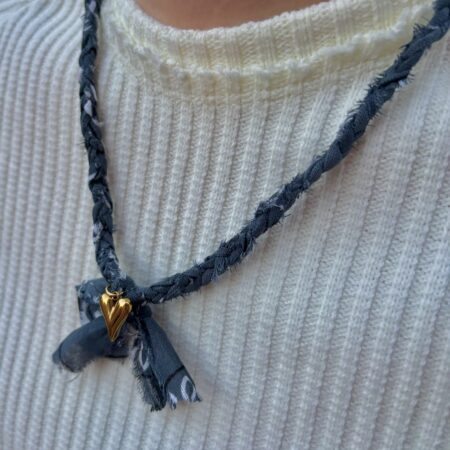 Grijs Bandana Necklace | Bedel