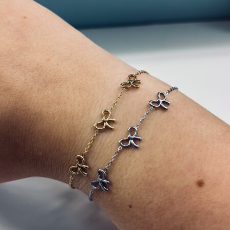 Strikjes Armband Goud