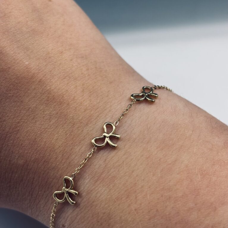 Strikjes Armband Goud - goud