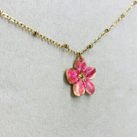 Naomi ketting Bloem - Roze