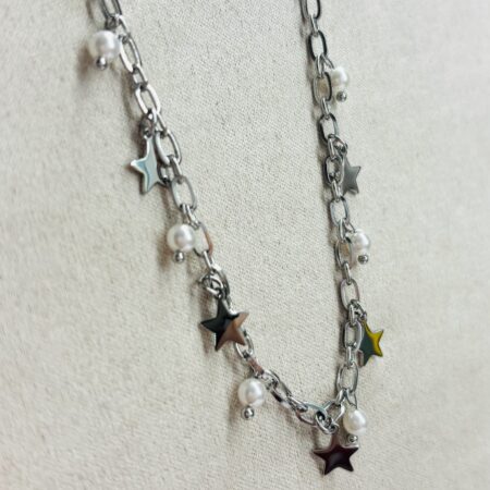 Star night ketting Zilver