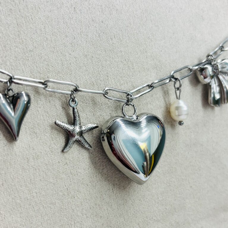Big Heart Ketting Zilver