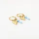 Oorbellen Hart Blauw