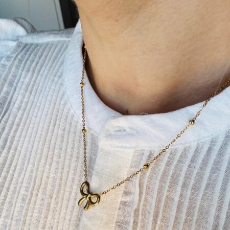 Strik ketting Goud
