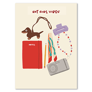 Kaartje 'Hot girl vibes'