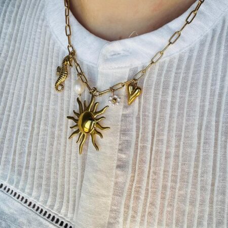 Bedelketting Zon goud