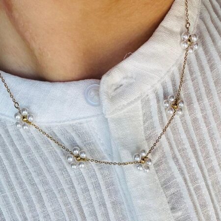 Bloementjes Ketting goud
