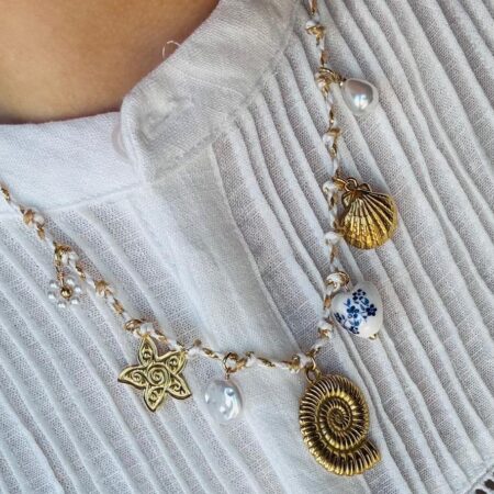 Schelp Ketting goud