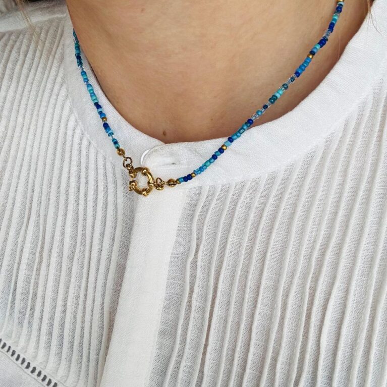 Blue Ketting goud