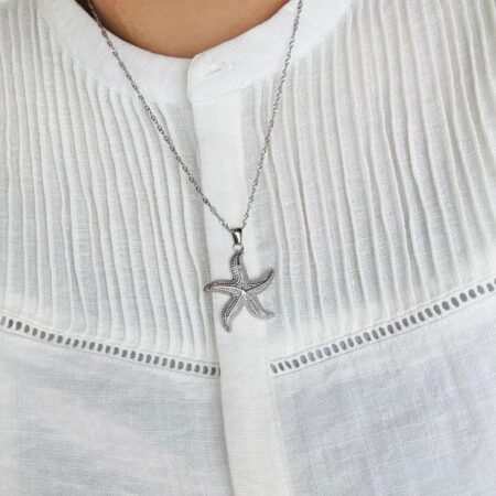 Zeester Ketting Zilver
