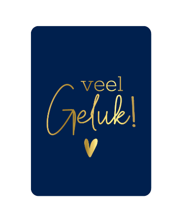 Kaartje 'Veel Geluk!'