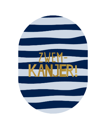 Kaartje 'Zwemkanjer'