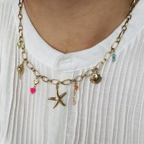 Ster ketting Goud