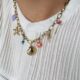 Schelp kleurrijk ketting Goud