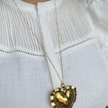Big Heart ketting Goud