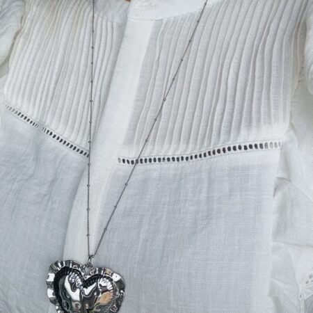Big Heart ketting Zilver