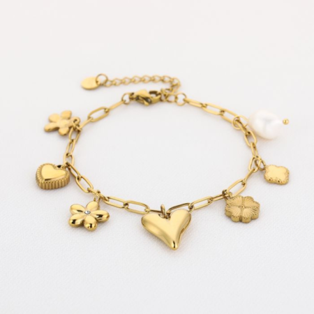 Armband 7 bedels Goud
