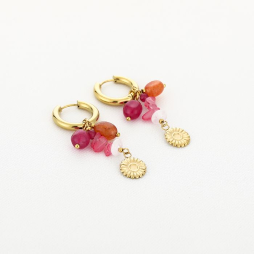 Oorbellen Sunny Pink