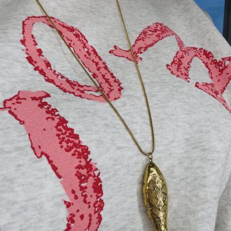 Lange Vis ketting goud