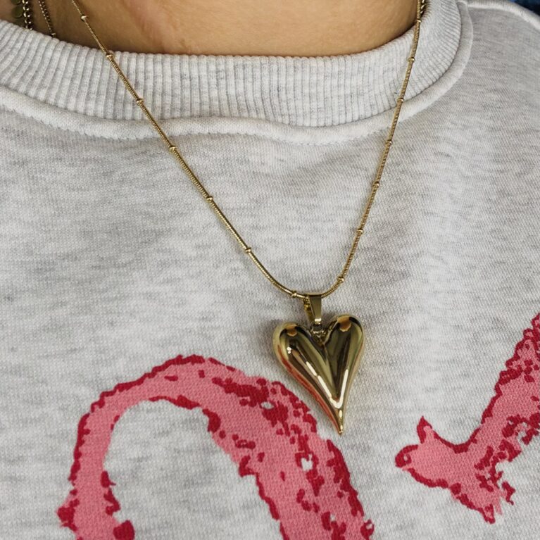 Hart ketting Goud