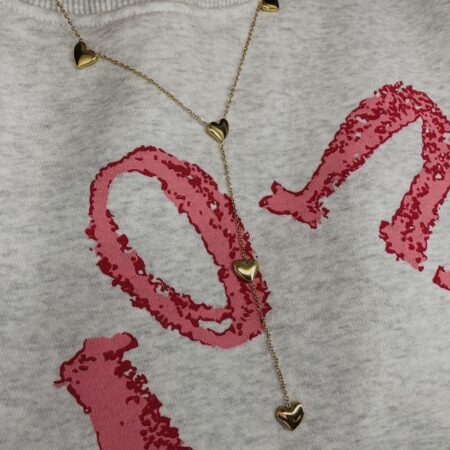 Ketting hart goud lang