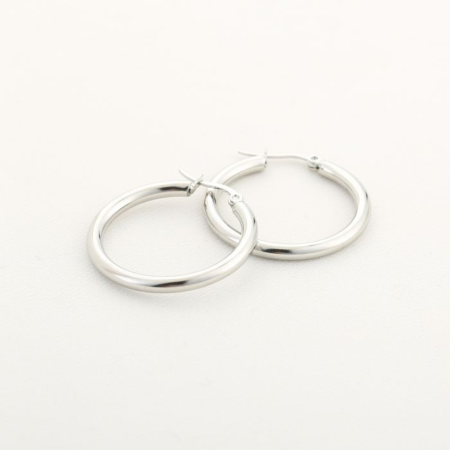 Oorbellen kleine hoops zilver