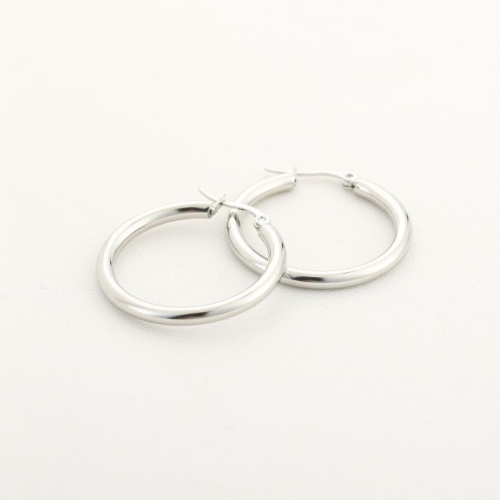 Oorbellen kleine hoops zilver