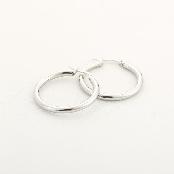 Oorbellen kleine hoops zilver
