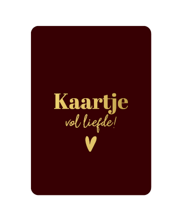 Kaartje 'Vol liefde!'