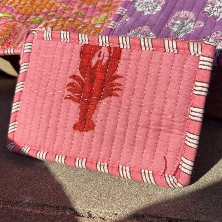 Etui roze kreeft klein