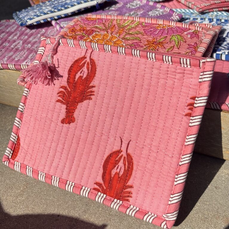 Etui roze kreeft groot