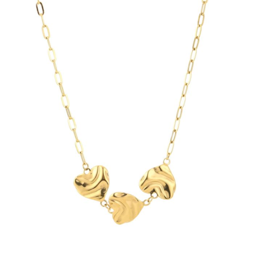 Ketting 3 hartjes klein