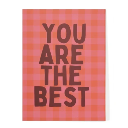 Kaartje 'You are the best'